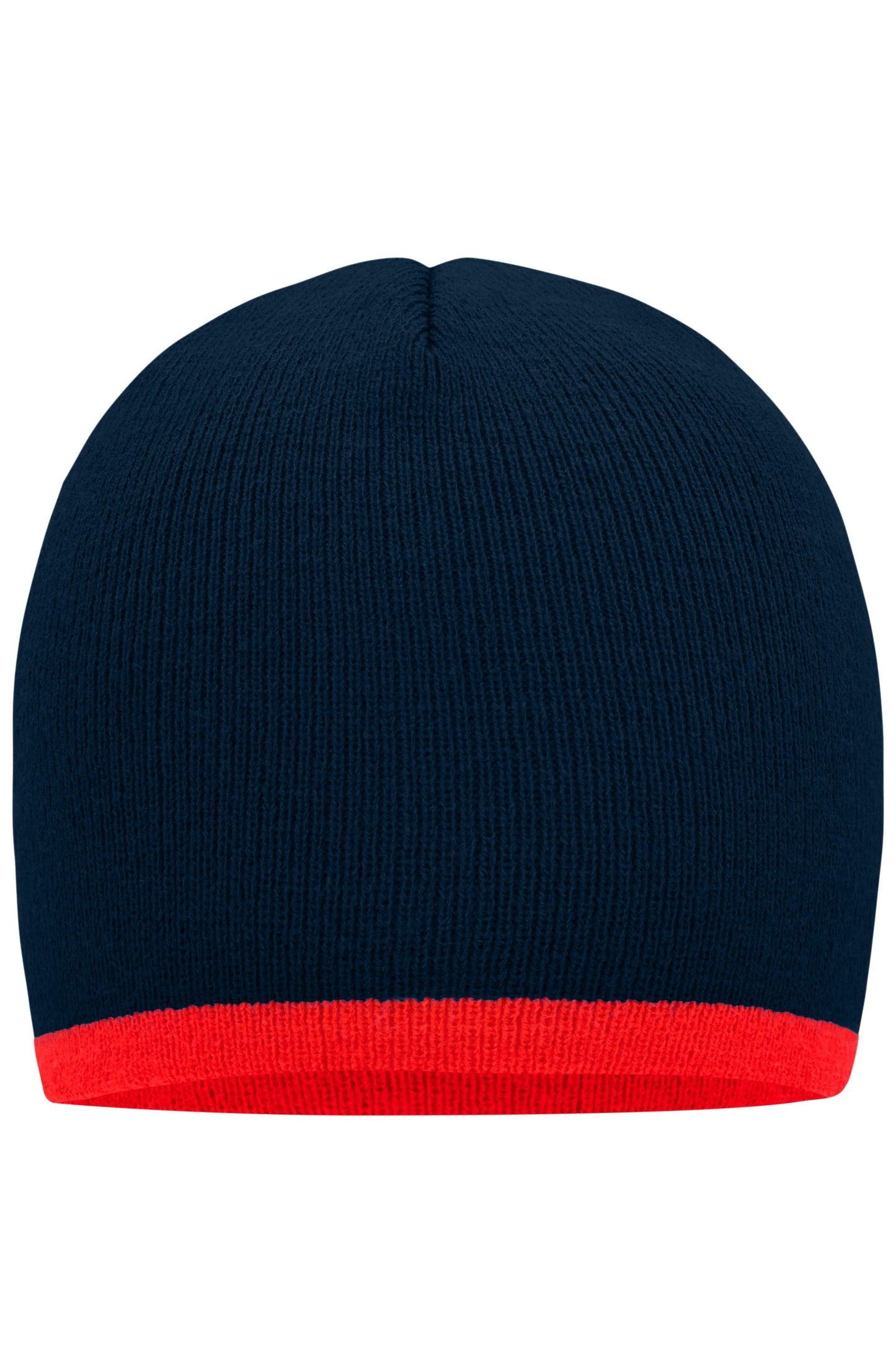 Gorro Ajustado com Borda Contrastante