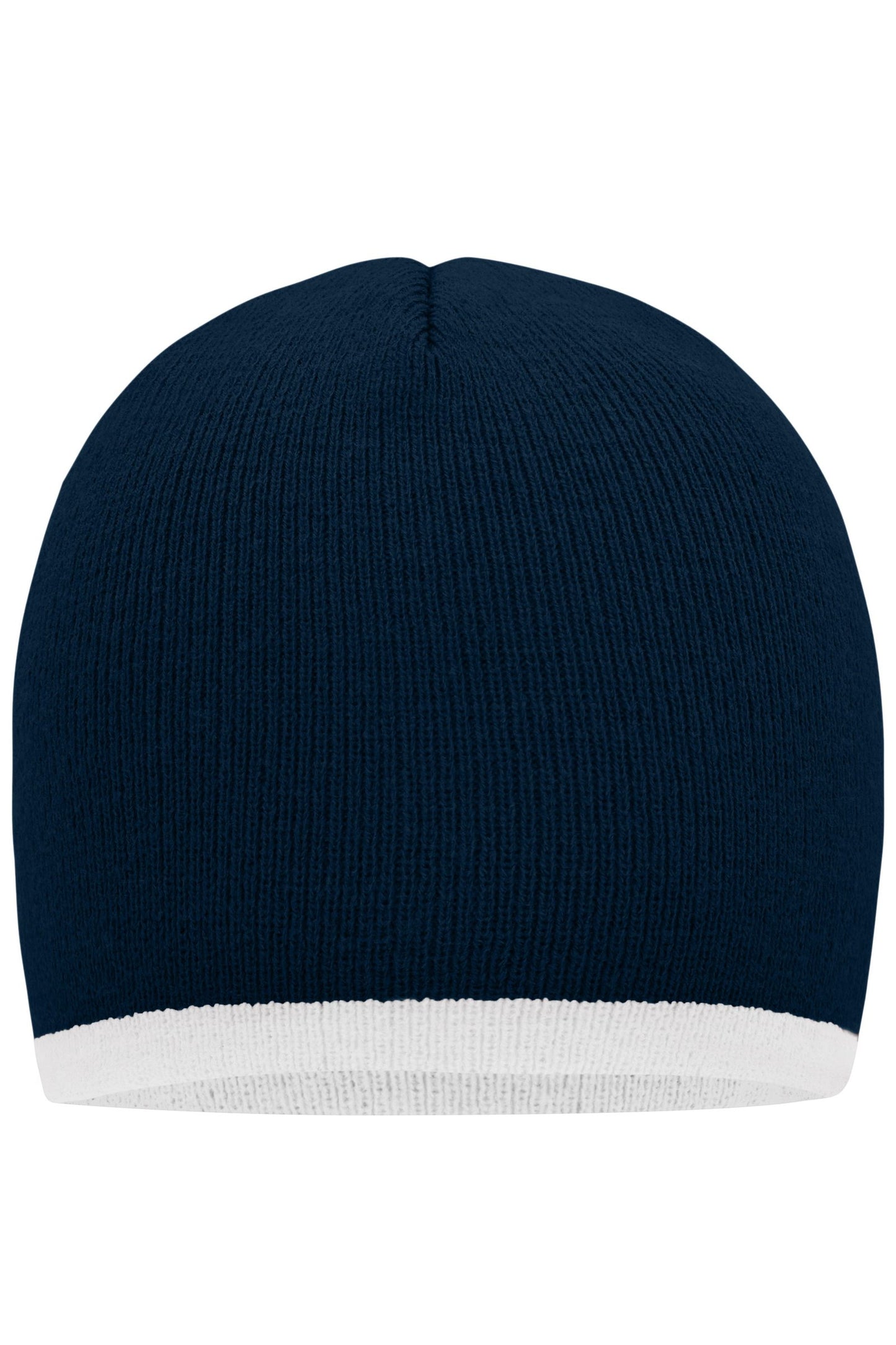 Gorro Ajustado com Borda Contrastante