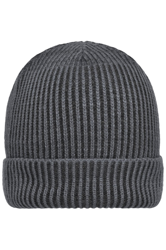 Gorro Canelado com Aba para Personalizar