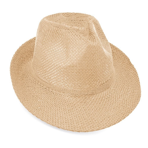 Chapéu de Ala Larga Branco Poliéster