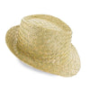 Chapéu Zeta Palha Natural Branco
