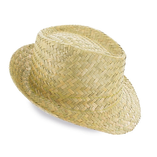 Chapéu Zeta Palha Natural Branco