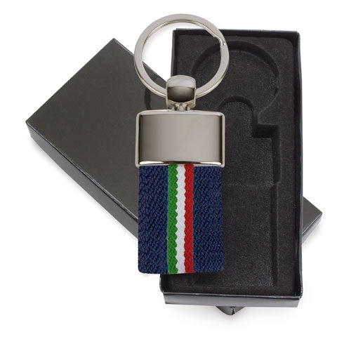 Porta-Chaves Cinto Bandeira Itália Branco