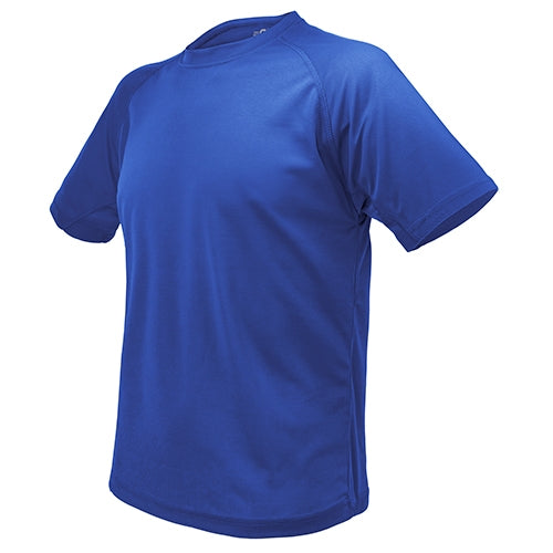 Camiseta Técnica Homem Poliéster Azul Royal