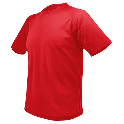 Camiseta Técnica Homem Poliéster Vermelha
