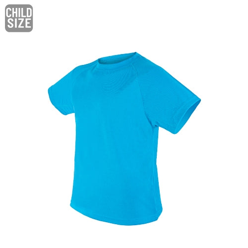 Camiseta Técnica Infantil Azul Claro