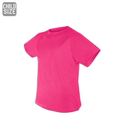 Camiseta Técnica Infantil Fúcsia