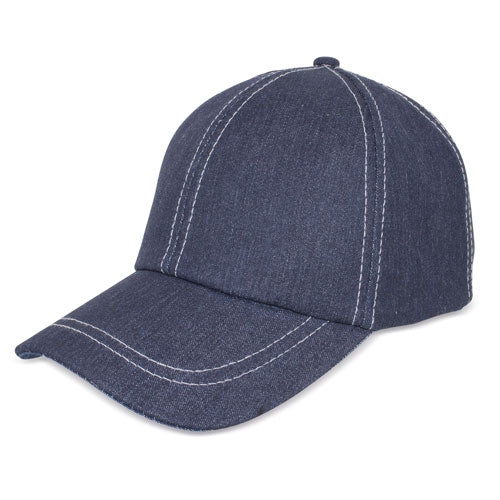 Gorra Vaquera com Costura Branca