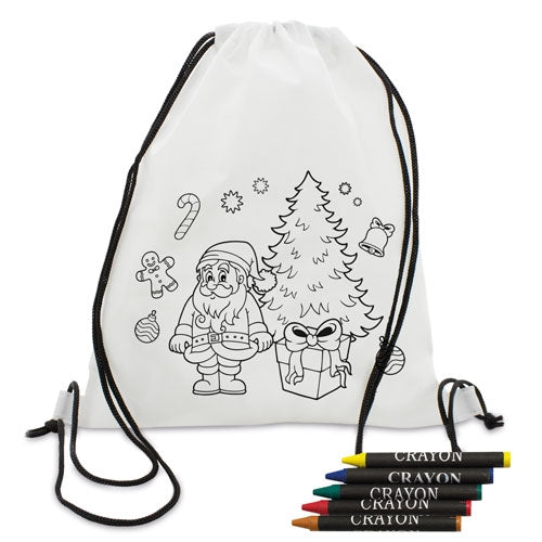 Mochila Infantil Natal Non Woven com Ceras