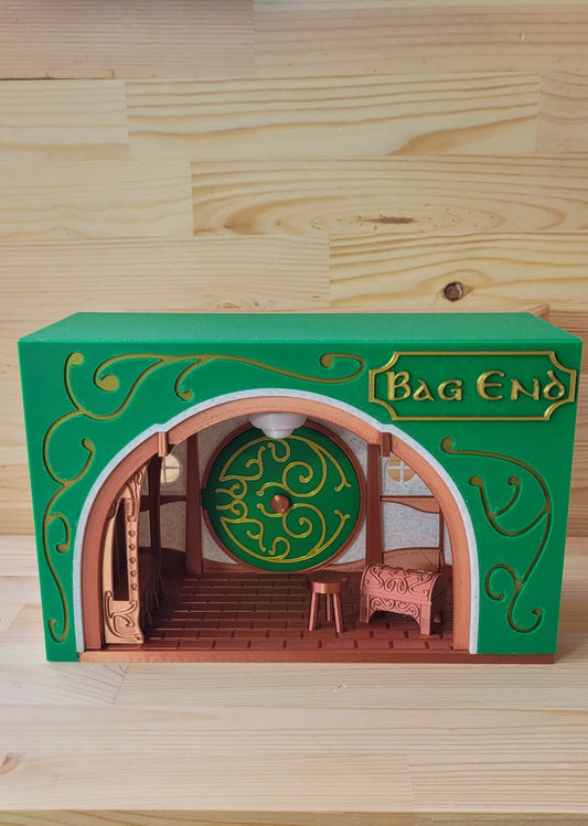 Book Nook - "Bag End" - Senhor dos anéis