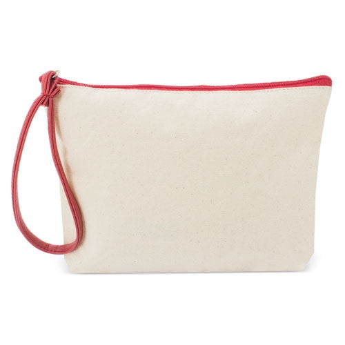 Necessaire Algodão e PU Azul