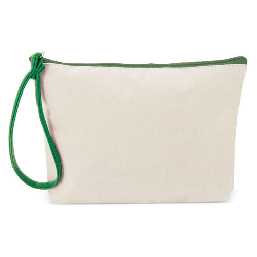 Necessaire Algodão e PU Azul