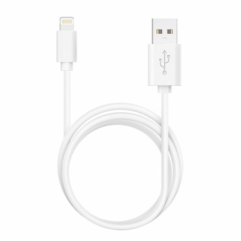 Cabo USB COOL Lightning compatível para iPhone / iPad (1,2 metros) Branco