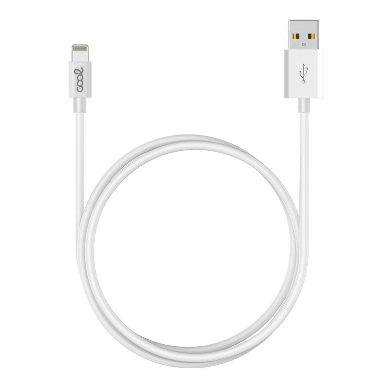 Cabo USB COOL Lightning compatível para iPhone / iPad (3 metros) Branco