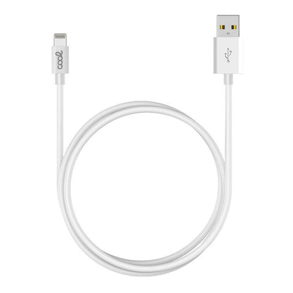 Cabo USB COOL Lightning compatível para iPhone / iPad (3 metros) Branco