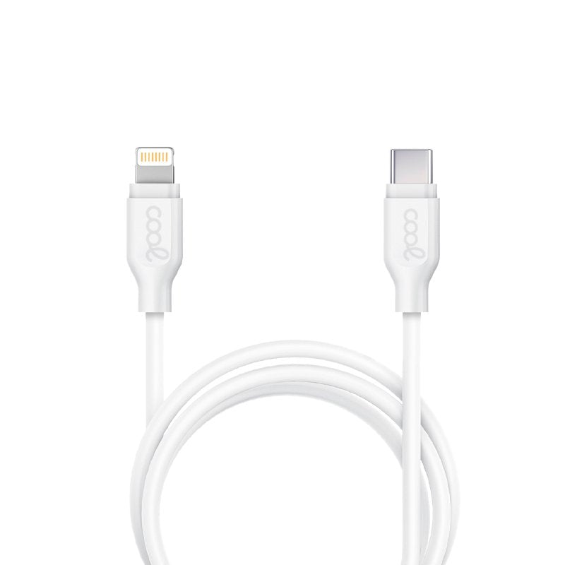 Cabo USB compatível COOL Universal TYPE-C para Lightning (1,2 metros) Branco
