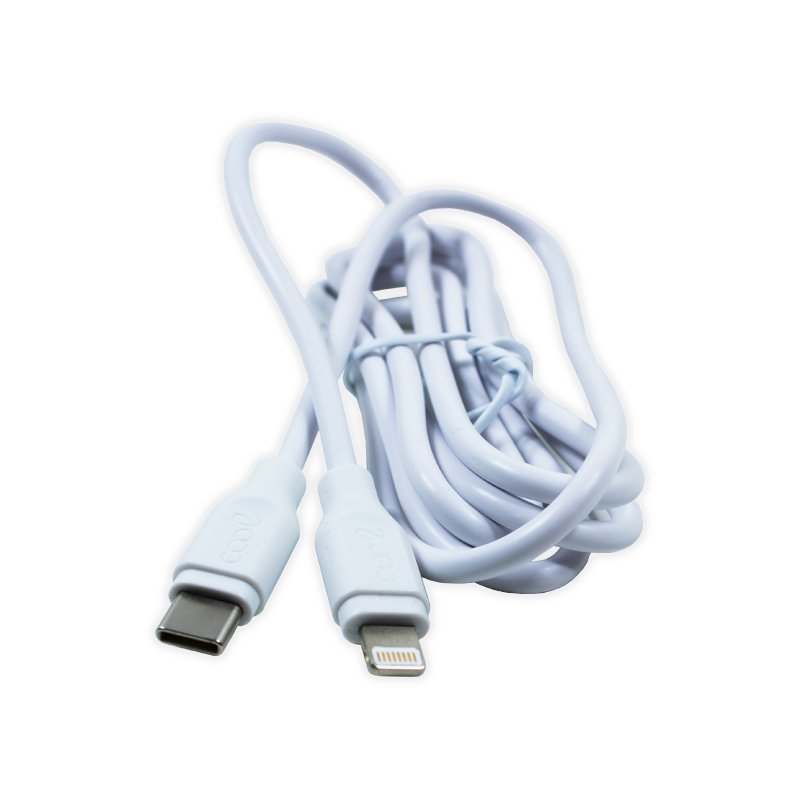 Cabo USB compatível COOL Universal TYPE-C para Lightning (1,2 metros) Branco