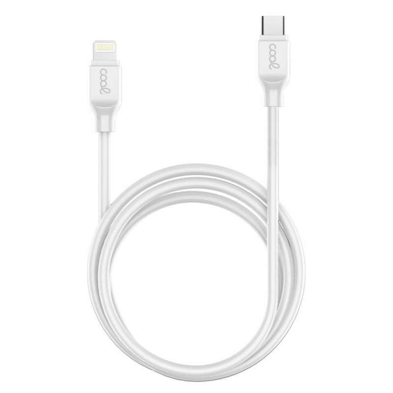 Cabo USB compatível COOL Universal TYPE-C para Lightning (1,2 metros) Branco