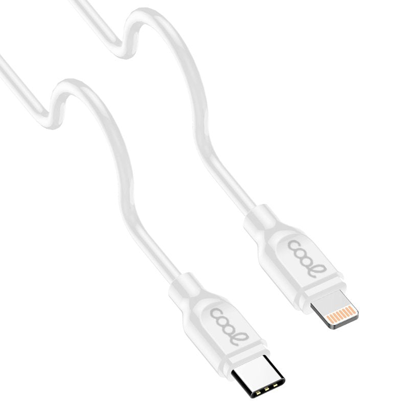 Cabo USB compatível COOL Universal TYPE-C para Lightning (1,2 metros) Branco