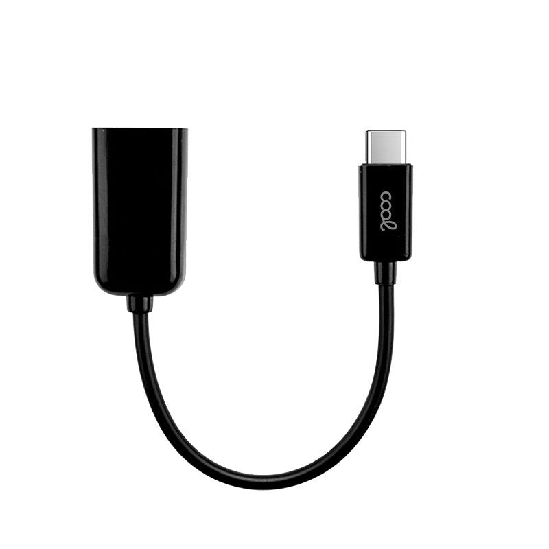 Cabo de entrada USB OTG tipo C COOL universal (preto)