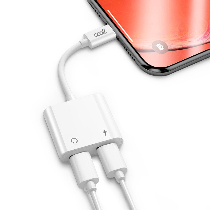 Adaptador Dual USB TYPE-C (Auscultadores + carregamento) Digital COOL