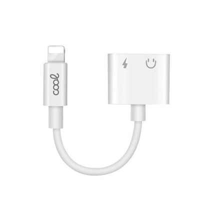 Adaptador de 3,5 mm com conector Bluetooth duplo + carga de relâmpago COOL