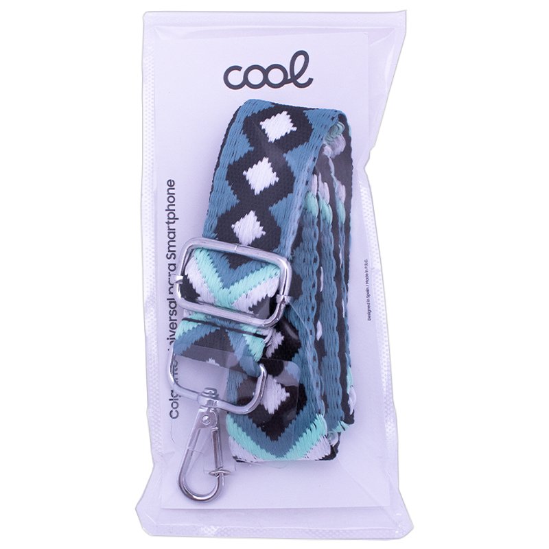Alça de Suspensão COOL Universal com Cartão para Smartphone Aquamarine