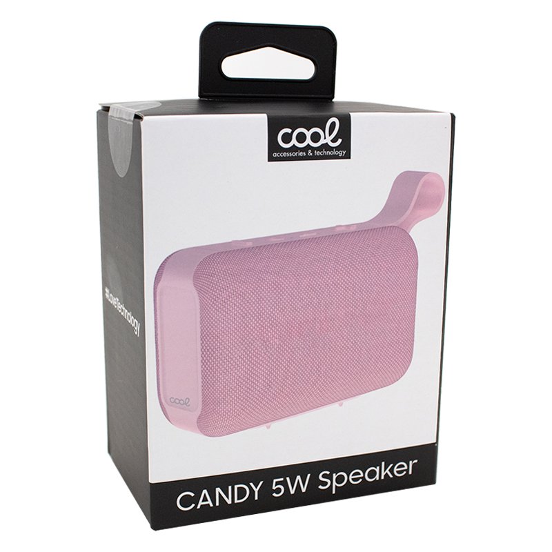Alto-falante Musica Universal Bluetooth 5W COOL Candy Rosa