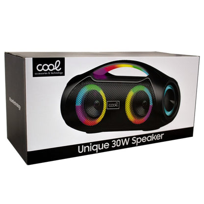 Alto-falante Música Universal Bluetooth Marca COOL Unique (30W) Preto