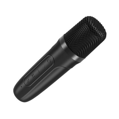 Alto-falante musical Bluetooth universal 6W COOL Mini Karaokê + Microfone Preto