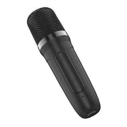 Alto-falante musical Bluetooth universal 6W COOL Mini Karaokê + Microfone Preto