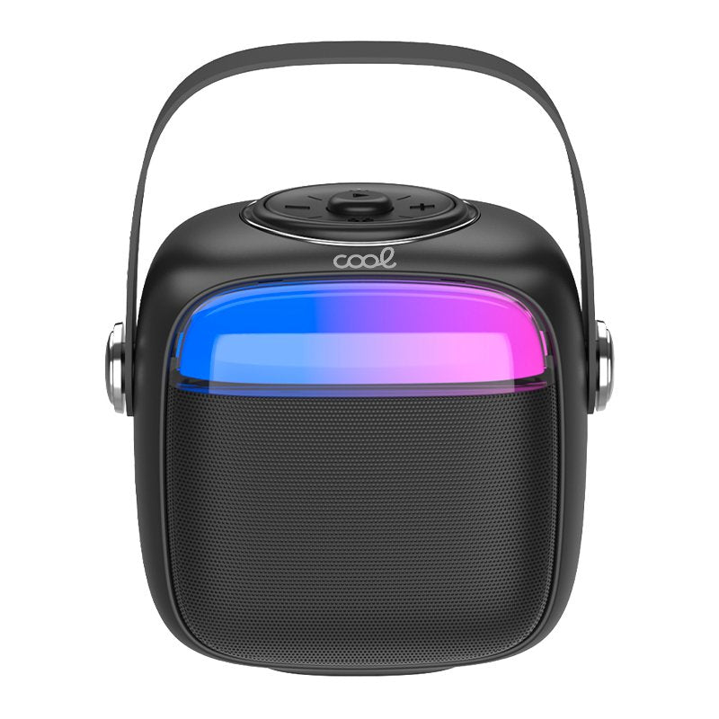 Alto-falante musical Bluetooth universal 6W COOL Mini Karaokê + Microfone Preto