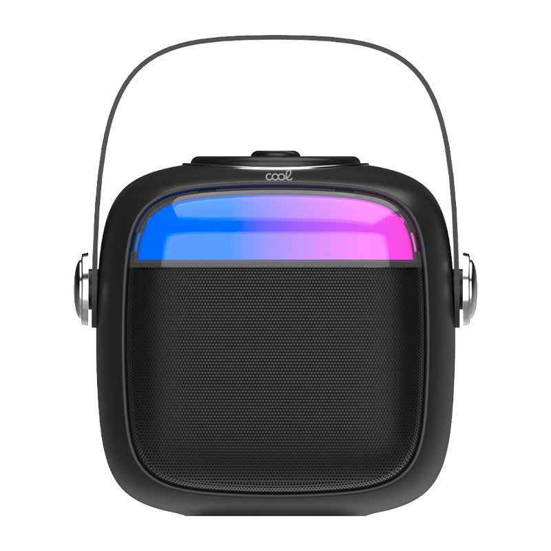 Alto-falante musical Bluetooth universal 6W COOL Mini Karaokê + Microfone Preto