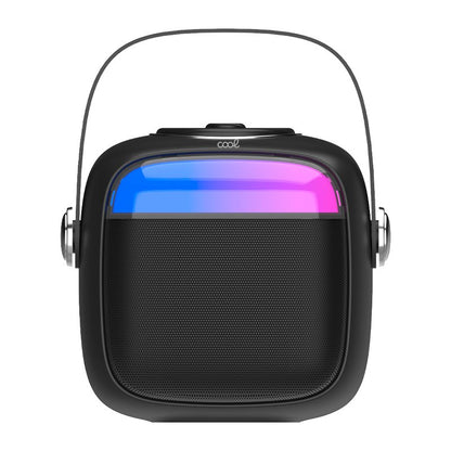 Alto-falante musical Bluetooth universal 6W COOL Mini Karaokê + Microfone Preto