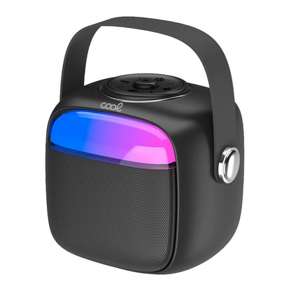 Alto-falante musical Bluetooth universal 6W COOL Mini Karaokê + Microfone Preto
