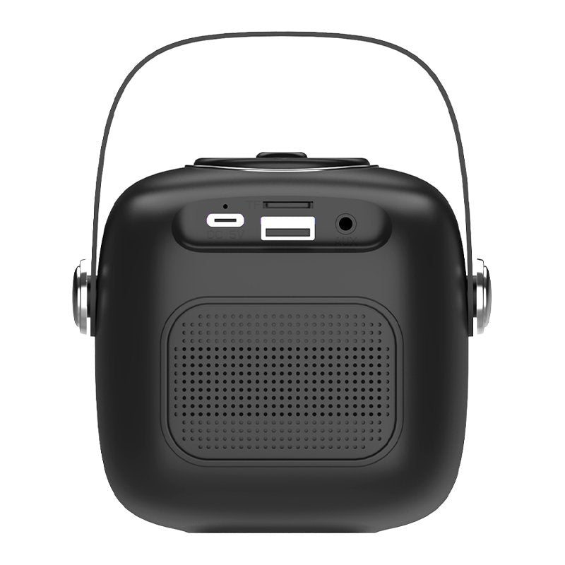 Alto-falante musical Bluetooth universal 6W COOL Mini Karaokê + Microfone Preto