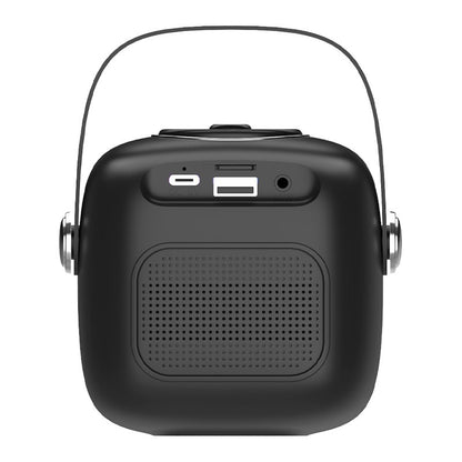Alto-falante musical Bluetooth universal 6W COOL Mini Karaokê + Microfone Preto