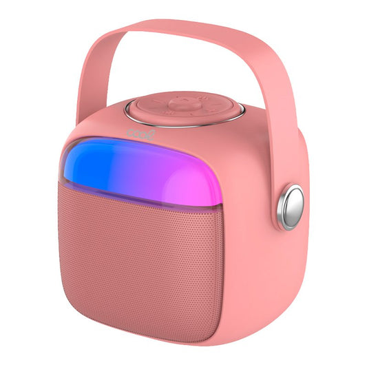 Altifalante musical Bluetooth universal 6W COOL Mini Karaokê + Microfone Rosa