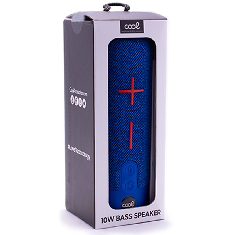 Alto-falante universal para música bluetooth COOL 10W Bass Azul
