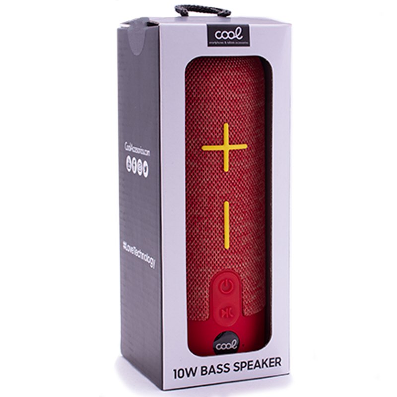 Alto-falante universal para música bluetooth COOL 10W Bass Vermelho