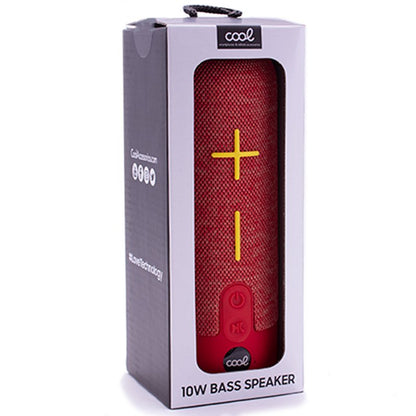 Alto-falante universal para música bluetooth COOL 10W Bass Vermelho