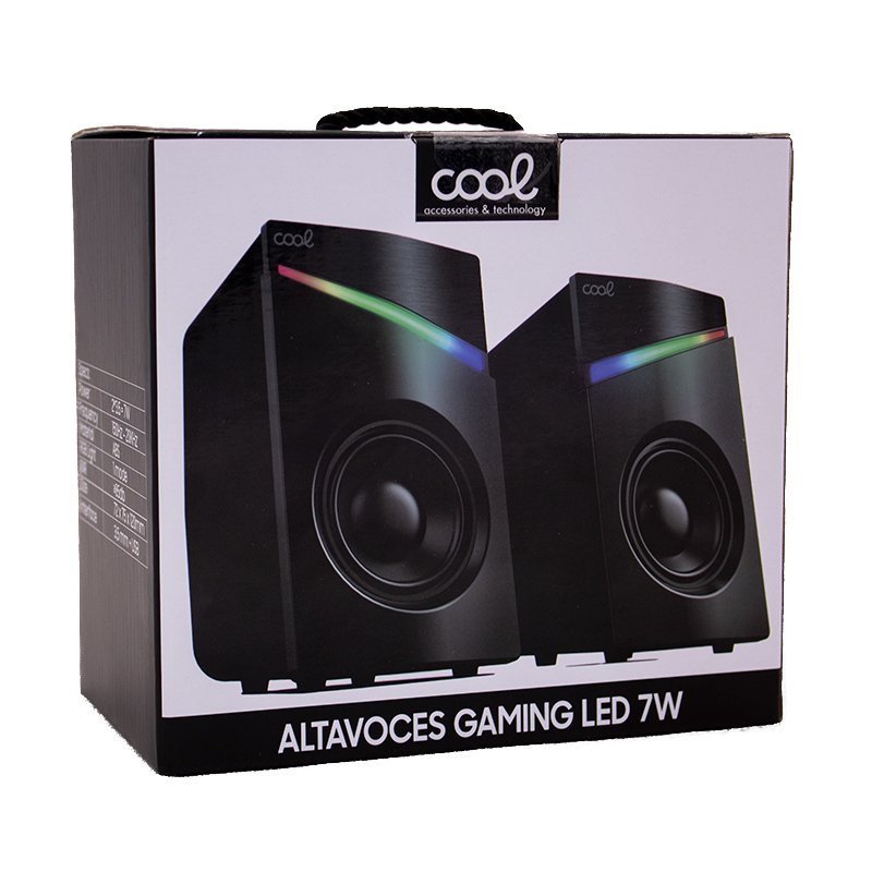 Alto-falantes de computador gaming em PC LED USB COOL 7W