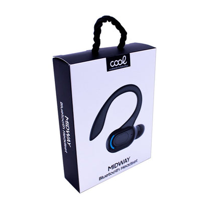Auscultador Bluetooth COOL Midway Preto