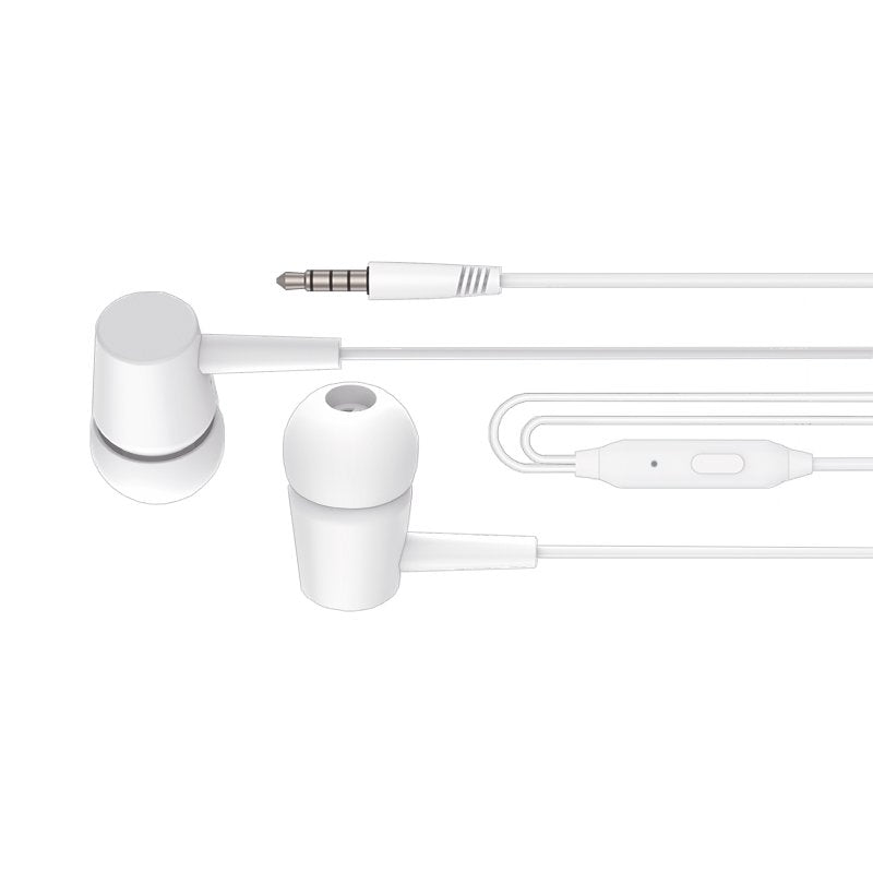 Auscultadores 3,5 mm COOL Bear Stereo com Microfone Branco