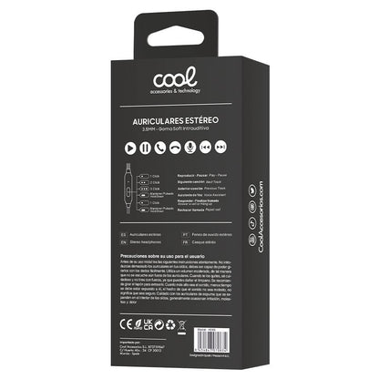 Auscultadores 3,5 mm COOL Bear Stereo com Microfone Branco