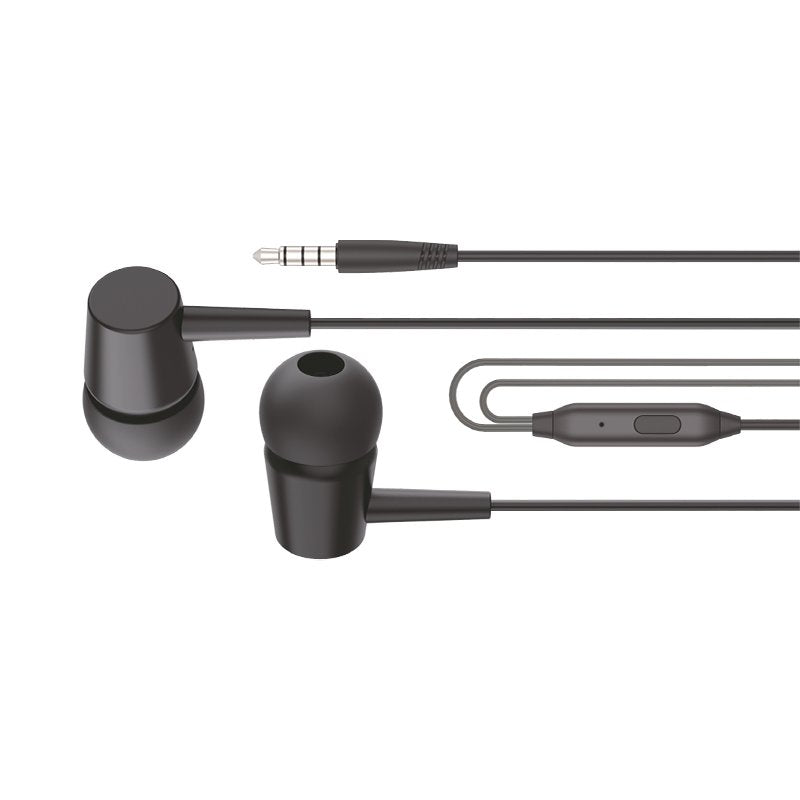 Auscultadores 3,5 mm COOL Bear Stereo com Microfone Preto
