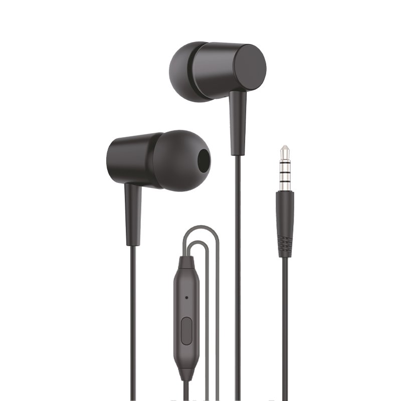 Auscultadores 3,5 mm COOL Bear Stereo com Microfone Preto