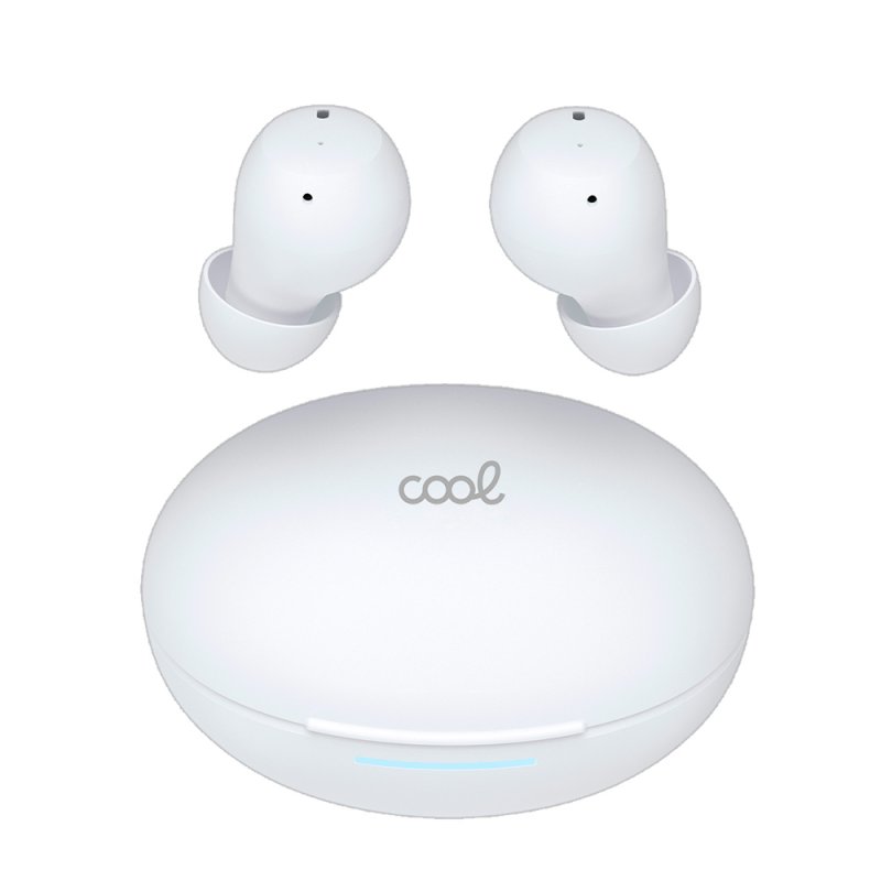 Auscultadores estéreo Bluetooth ANC COOL Pocket Branco