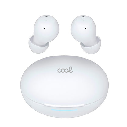 Auscultadores estéreo Bluetooth ANC COOL Pocket Branco