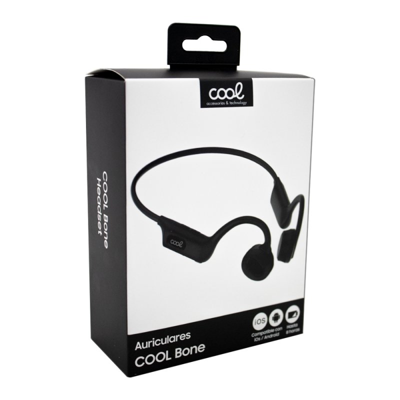 Auscultadores Estéreo Bluetooth COOL Bone (Condução Óssea) Preto